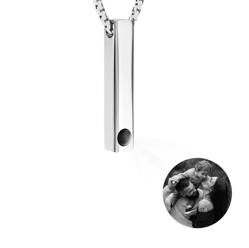 Bar Photo Projection Necklace
